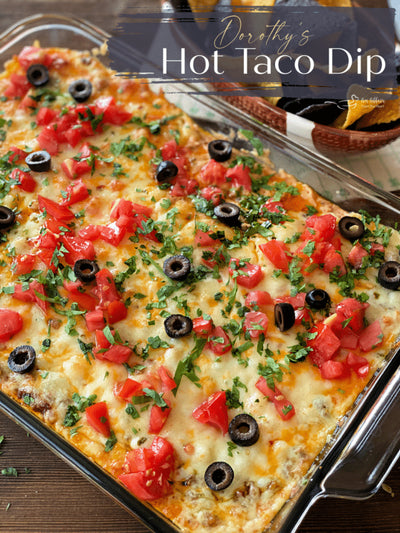 Dorothy's Hot Taco Dip Recipe | Featuring Nebraska's Top Seller Salsas | Perfect For Any Event