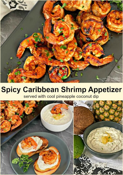 Spicy Caribbean Shrimp Appetizer With Pineapple Coconut Dip | Easy To Make | Nebraska Recipe | Perfect Holiday Appetizer