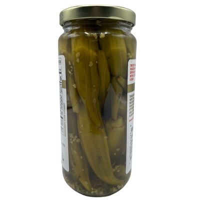 Pickled Okra | Savory Sweetness and Spice | Harvested Fresh in Nebraska | Family Recipe |  12 oz. Jar | Pack of 2 | Shipping Included