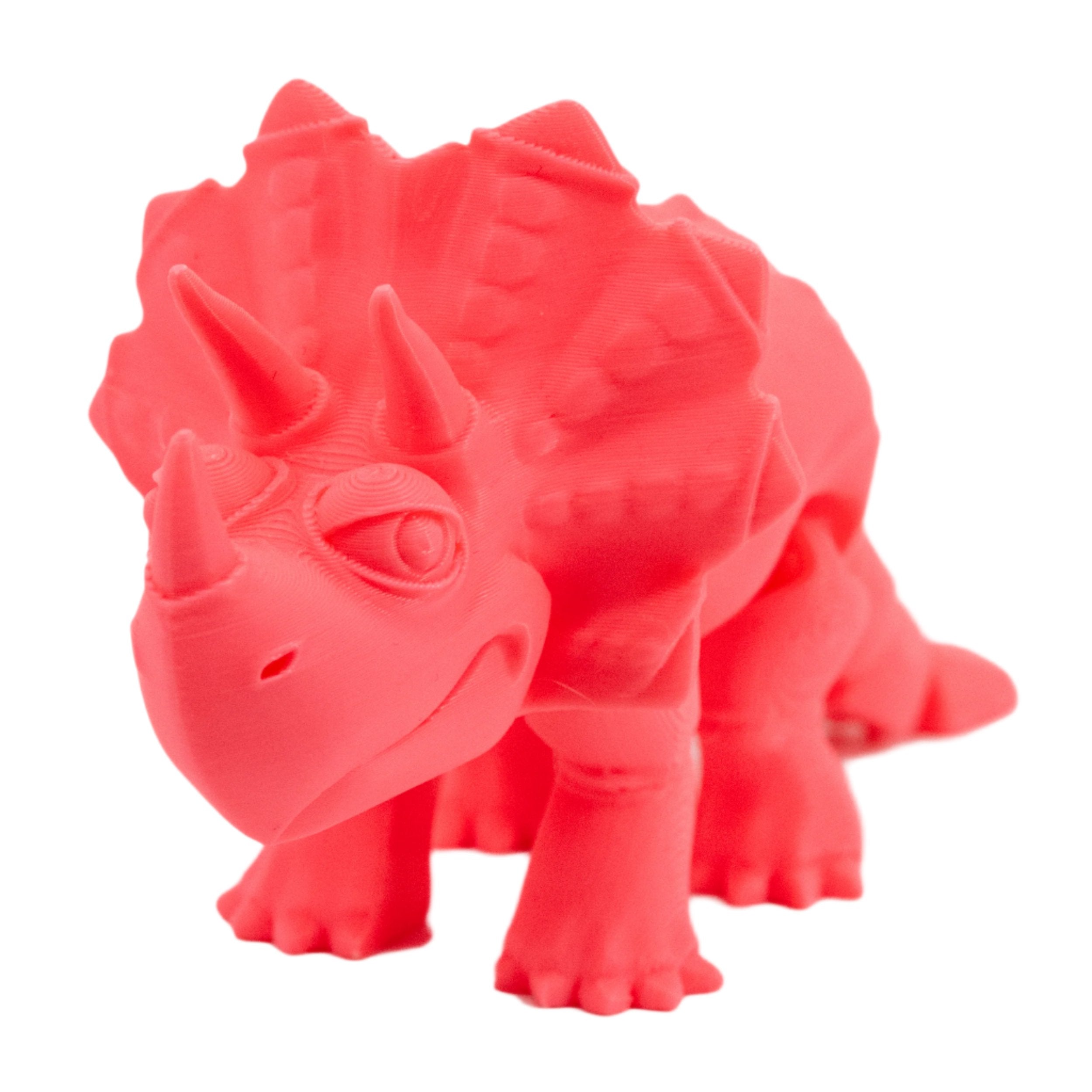 Handmade medium-sized triceratops dinosaur perfect for factory you child to grow and play with.