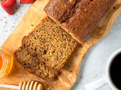 Banana Nut Bread | Savory Fresh Banana Bread with Nuts | Delicious Breakfast Bread | Moist & Spongy | Certified Kosher | Perfect Blend Of Flavorful Nuts & Ripe Bananas