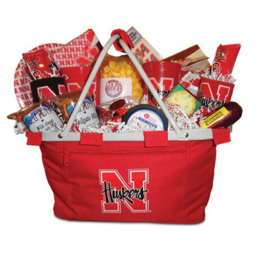 Nebraska Husker Tailgating Gift Basket Shipping Included