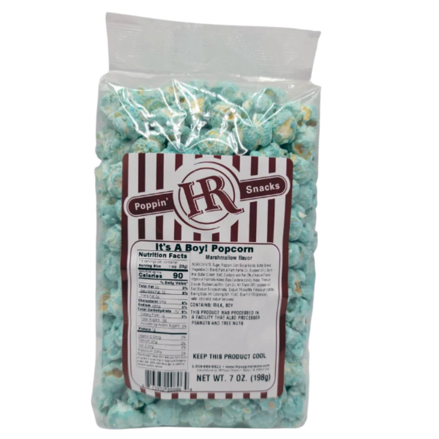 It's A Boy Blue Marshamallow Flavored Popcorn | 7 oz | HR Poppin