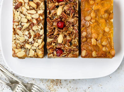 Heavenly Trio Fruit Cake | Three 1 lb. Cakes | Triple the Flavor | Amaretto Fruitcake, Grandma's Fruitcake, & Pineapple Macadamia Nut Cake | Each Bite Entails A Medley Of Flavors | Perfect Gift For Loved One
