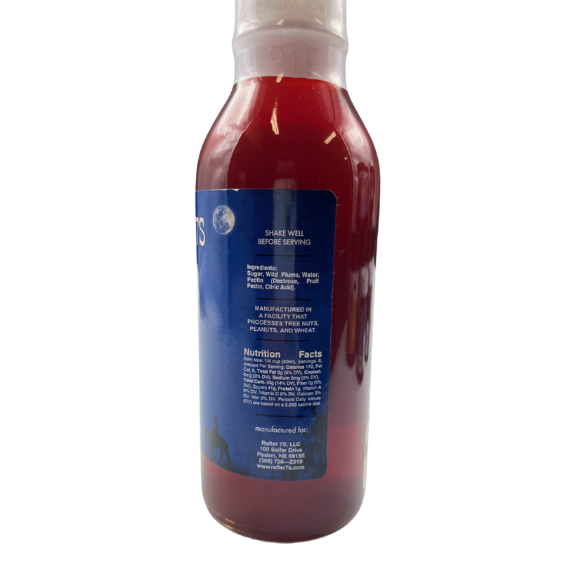 Wild Plum Syrup | 12oz Bottle | No Preservatives | All Natural | Made With Native Nebraska Plums | Perfect Addition To Pancakes, Waffles, Biscuits, And Cheesecake | Stir Into Cream Cheese Or Sour Cream As A Dip