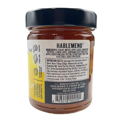 Hablemeno Pepper Spread | 9 oz. Jar | Lemon Pepper Spread | Gluten Free | Sweet and Spicy | Makes For A Delicious Zesty Topping On Any Ordinary Dish| All Natural Ingredients | Nebraska Made Pepper Spread | 6 Pack | Shipping Included