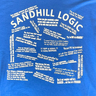 Nebraska Sandhill Logic Tee | Blue | Unisex | Perfect Gift For Nebraska Native | Humorous Nebraska Sayings | Funny Shirt For Jokester | 50% Cotton