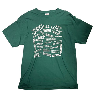 Nebraska Sandhill Logic Tee | Green | Funny Nebraska Shirt | Relatable Sayings For Any Midwesterner | Light & Soft Fit | Classic, Casual Style