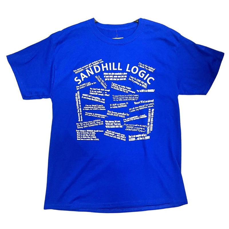 Nebraska Sandhill Logic Tee | Blue | Unisex | Perfect Gift For Nebraska Native | Humorous Nebraska Sayings | Funny Shirt For Jokester | 50% Cotton