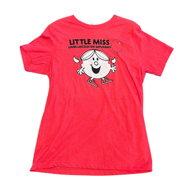 Little Miss Shirt | Nebraska Edition | Little Miss Loves Lincoln On Saturdays Design | Cute Shirt For Gameday Events | Soft & Loose Fitting