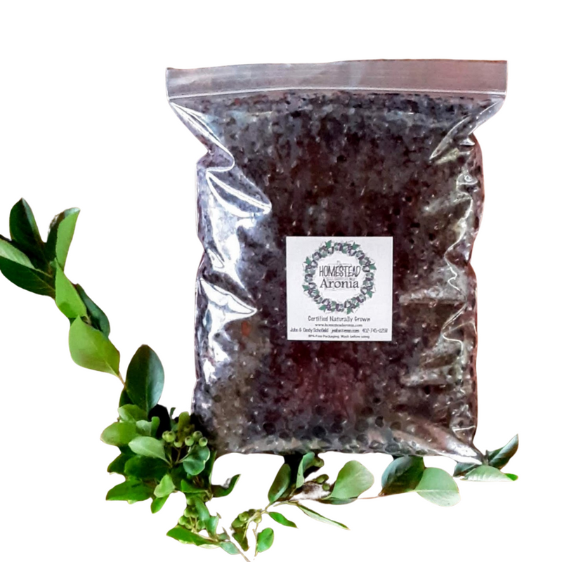 Frozen Aronia Berries | Handpicked Fresh | Certified Naturally Grown | Non-GMO |  10 lbs. | Antioxidant | Resealable Freezer Bag | Shipping Included