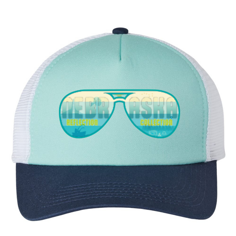 Nebraska Baseball Cap | Nebraska Aviator Reflection Collection | Blue | One Size Fits Most | Fun Hat For Men & Women | Bold, Stylish Look