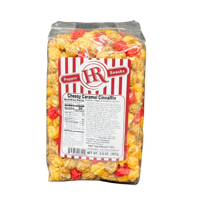 Cheesy Caramel Cinnamix Popcorn | Made in Small Batches | Party Popcorn | Perfect Combo Of Cheese, Caramel, and Cinnamon Popcorn  | Ready To Eat | Popped Popcorn Snack | Movie Night Essential | Sweet & Salty Treat