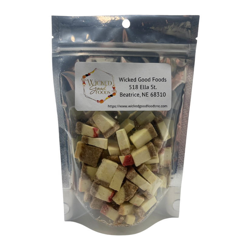 Freeze Dried Cheesecake Bites | Sweat Treat | 3 oz. Bag | Unique, Crunchy Texture | Elevate Your Cheesecake Craving | Perfect For Car Rides Or Parties