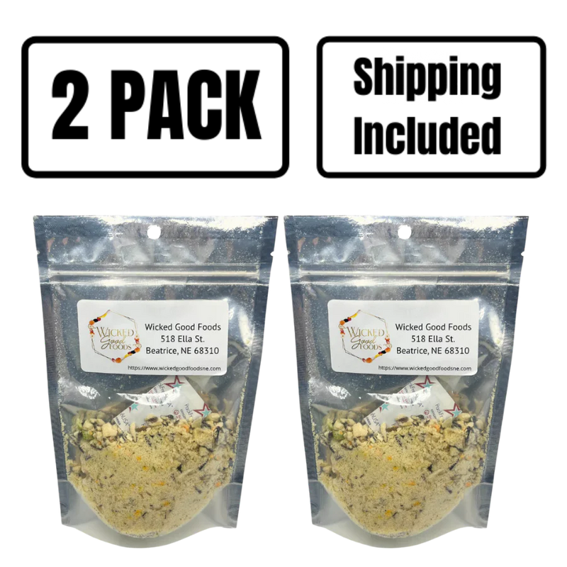 Freeze Dried Soup | Chicken & Wild Rice | 2.75 oz | Homemade In Minutes | Fresh Soup Mix | Wholesome Meal | Cup Of Warmth | 2 Pack | Shipping Included