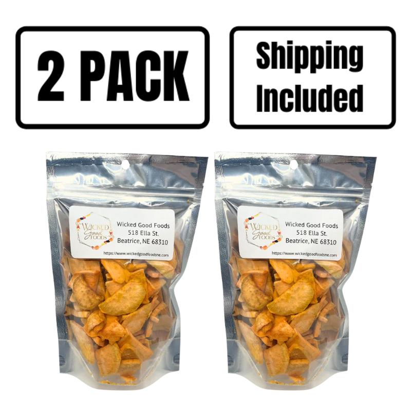 Freeze Dried Veggies | Sweet Potato Chips | 2 oz. | Add To Soups, Casseroles, Or Bread | Delicious Sweet & Salty Combo | 2 Pack | Shipping Included