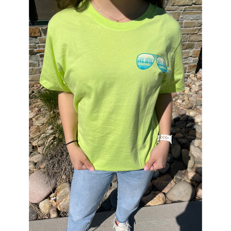 Nebraska T-Shirt | Nebraska Aviator Tee | Green Or Red Options | Multiple Sizes | Soft-To-Touch & Breathable Material | Fun & Bright Vibe