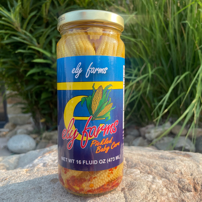 Pickled Baby Corn | Sweet and Spicy | Zesty Pickle Flavor | Made in USA | Perfect for Bloody Mary's | 16 oz. Jar | Pack of 3 | Shipping Included