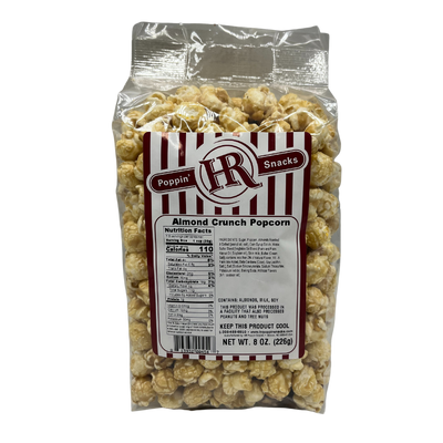 Almond Crunch Popcorn | Made in Small Batches | Party Popcorn | Almond Lovers | Ready To Eat | Popped Popcorn Snack | Sweet and Salty | Movie Night Essential