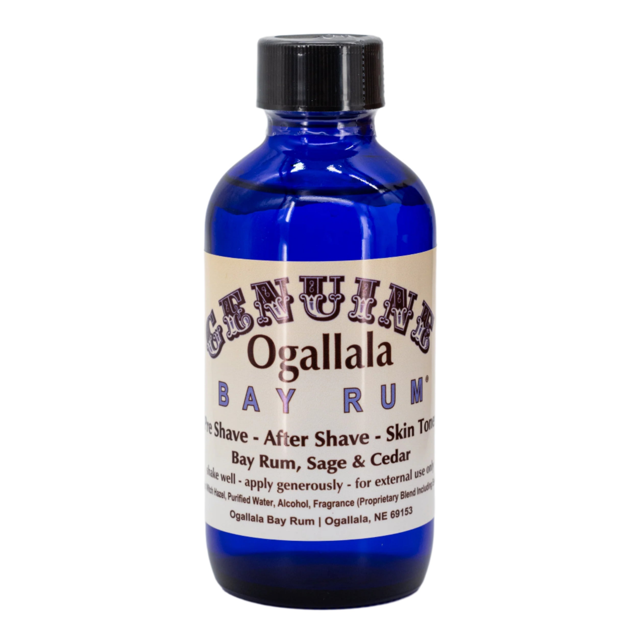 Bay Rum with Sage Cedar Scented Aftershave Multiple Sizes
