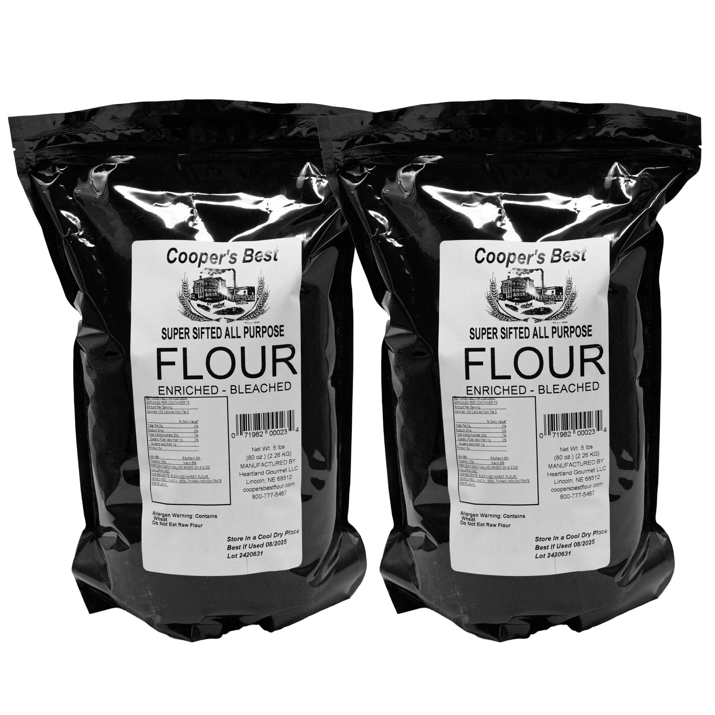 シャンプー flour Cooper's Best Premium Sifted All Purpose Flour | Pack of 2 | 5 lb