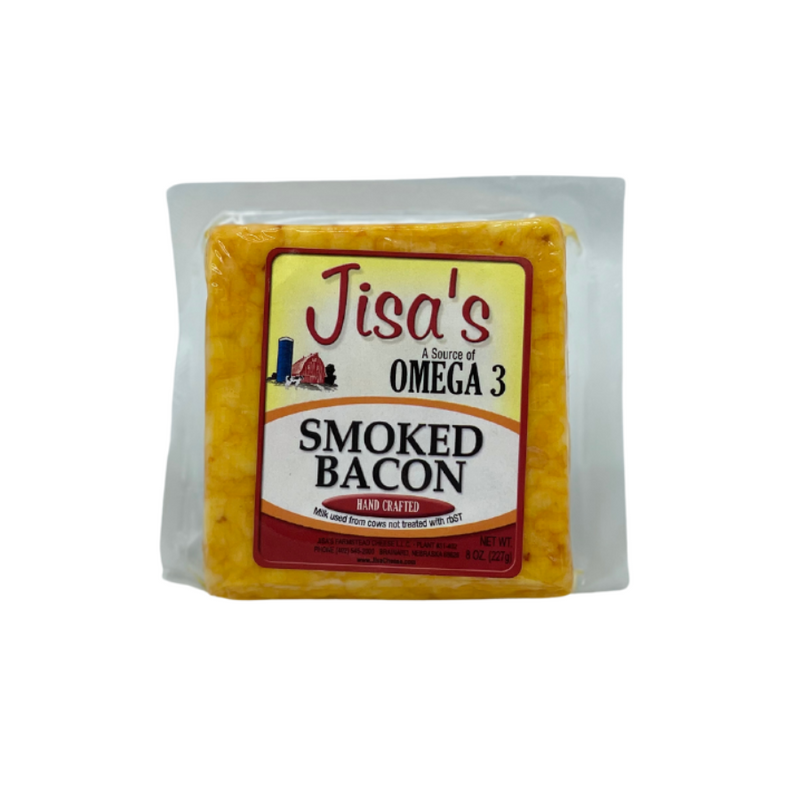 Best Nebraska Farmstead Cheese Block 3 Piece Sampler | Gouda, Smoked Bacon, Jalapeno | Made in Small Batches | Hand-Cut and Carefully Aged
