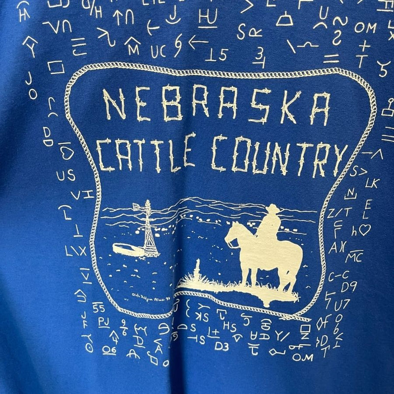 Nebraska Cattle Country Shirt | Blue