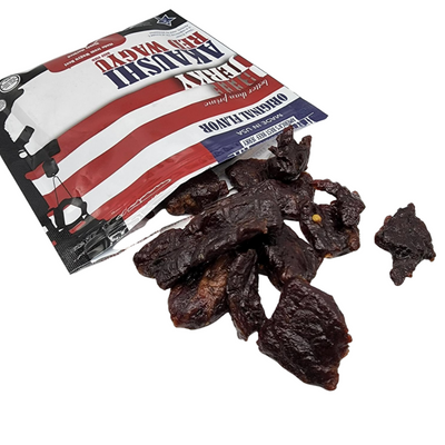 Original Beef Jerky | America's Best Beef | 2.25 oz. Bag | 19g Protein Per Serving | No MSG | No Nitrates | Heart Healthy | Red Wagyu Beef | Healthy, Quick Snack | Buttery | Tender | Nebraska Beef Jerky