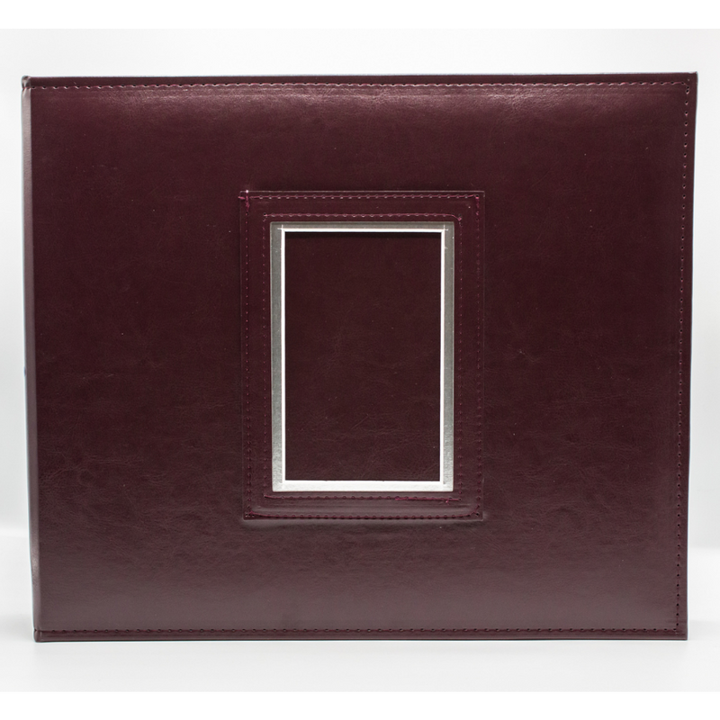 Front view of Maroon colored Award Keeper Album Kit on White Background.