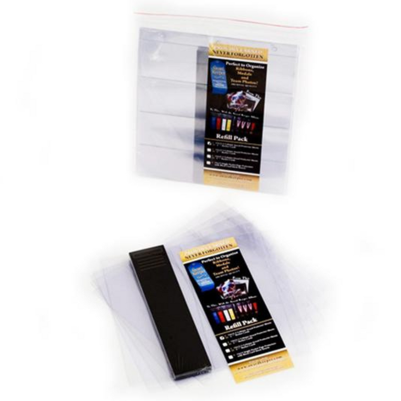 4 pocket option of Award Keeper Multi-Pocket options with metalic markers on white background.