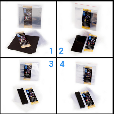 Award Kepper Protective Sheets Refill Packs, Multi-Pocket options. Showing: 1,2,3, and 4 pocket options on white background.