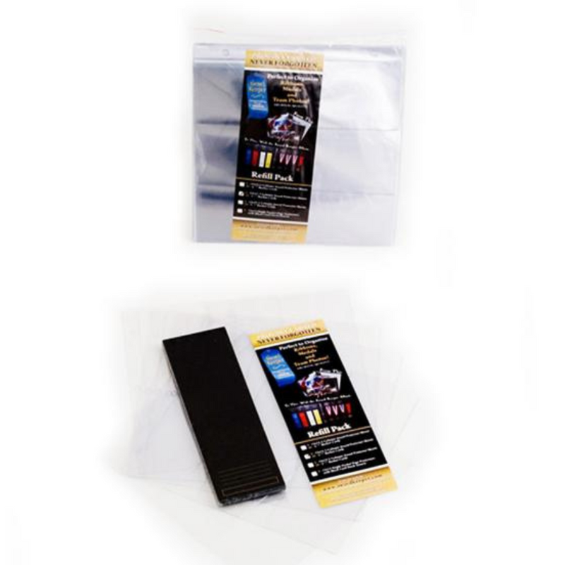3 pocket option of Award Keeper Multi-Pocket options with metalic markers on white background.