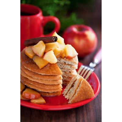 Apple Cinnamon Pancake Mix | 16 oz. | Made with Fresh Apples | Easy to Make | Pairs Great with Apple Pie Filling | Made in Nebraska