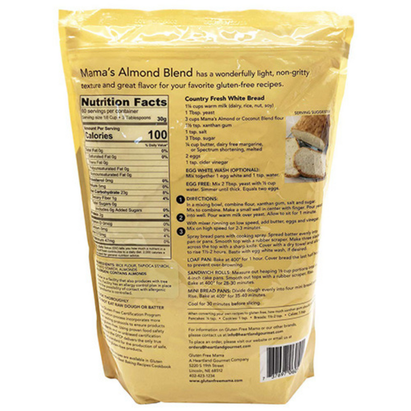 Almond Flour | 4 LB Bag | Healthier Flour Substitute | Packed with Dietary Fiber | Simple Ingredients | Made with Nebraska