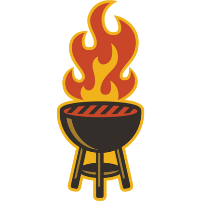 Grillin' | Weather Resistant Sticker | Perfect For A Griller You Know & Love | Stick On Water Bottles, Fridges, & More | Made With Local Pride