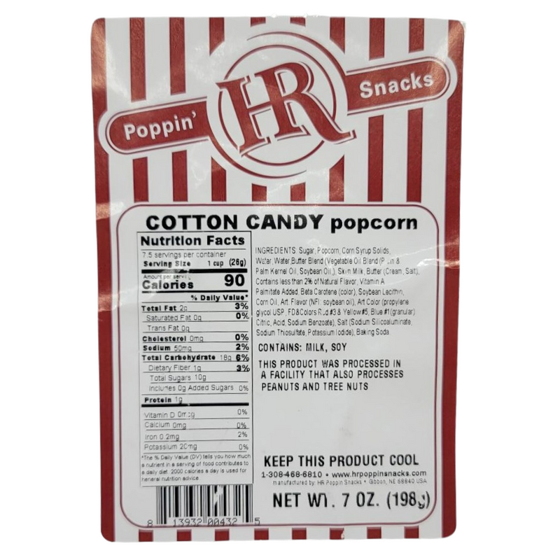 Cotton Candy Popcorn | Made in Small Batches | Party Popcorn | Perfect Gift for Kids | Fun Flavored Popcorn | Cotton Candy Lovers | Sweet Treat | Fair Floss Popcorn | Made in Nebraska |  Pack of 4 | Shipping Included