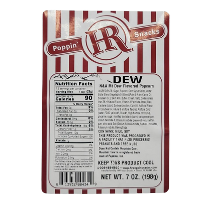 Dew Soda Popcorn | Made in Small Batches | Party Popcorn | Pack of 6 | Shipping Included | Soda Lovers | Ready To Eat | Movie Night Essential | Popped Popcorn Snack | Sweet Treat