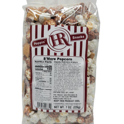 S'more Popcorn | Bringing The Campfire Treat To You | Rich Chocolate Paired With Marshmallow And Graham Cracker Chunks | S'mores Without The Mess | Perfect For An On-The-Go Snack | Made in Small Batches | Party Popcorn