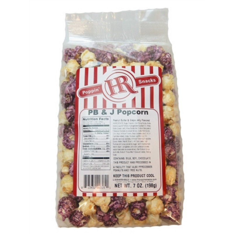 Peanut Butter & Jelly Popcorn | Made in Small Batches | Party Popcorn | Childhood Flashback Snack | Peanut Butter and Jelly Lovers | Popped Popcorn Snack | Sweet, Salty, and Fruity | Perfect for All Ages | Ready to Eat