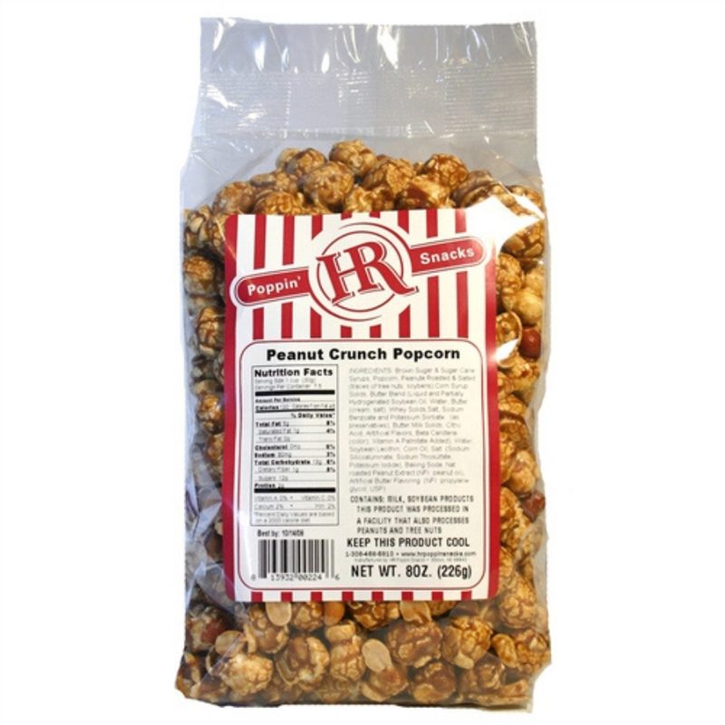 Peanut Crunch Popcorn | Popcorn And Peanuts Coated In Rich Caramel | Sweet, Crunchy Treat | Nebraska Popcorn | Perfectly Popped | Made in Small Batches