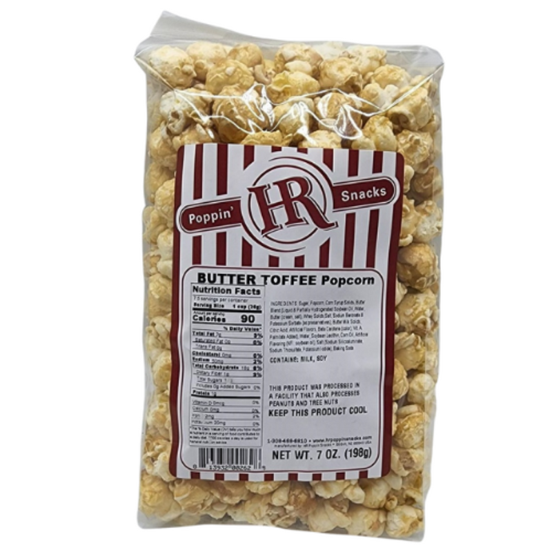 Butter Toffee Popcorn | Made in Small Batches | Party Popcorn | Toffee Lovers | Ready To Eat | Popped Popcorn Snack | Movie Night Essential | Buttery Toffee Treat
