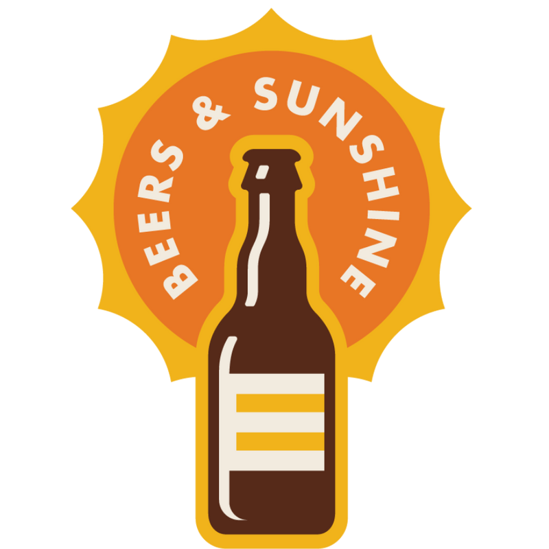 Beers and Sunshine | Weather Resistant Sticker