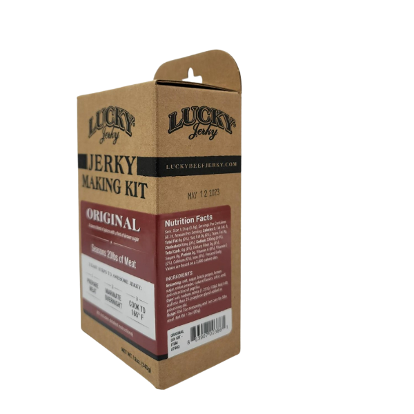 Jerky Making Kit | 12 oz. Box | Original Flavor | Bold & Savory Tasting | DIY Jerky Kit | 3 Easy Steps | Instructions Included | Seasons 20 LBS. Of Meat | Perfect Gift For Hunter | Jerky & Cure Seasoning | Nebraska Jerky