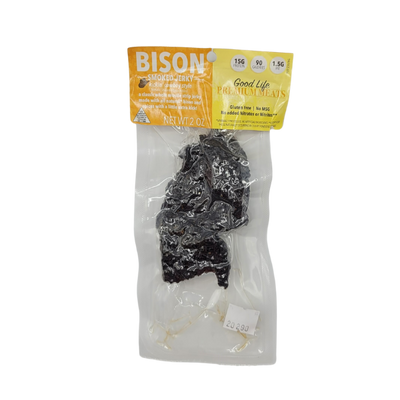 Bison Smoked Jerky | Cowboy Kickin' Spicy | All Natural Bison Meat | No MSG or Nitrates Added | Ready To Eat | Gluten Free Jerky | 2 oz.
