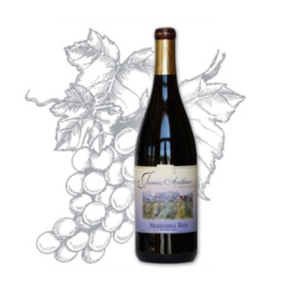 Nebraska Red | Medium-Bodied Dry Red Wine | Perfect Table Wine For Any Occasion | St. Croix, St. Vincent & Frontenca Grape Blend | Beautiful Earthy, Vegetative Nose | Spicy, Peppery Sensation On Palate | Perfect Pairing With Steak