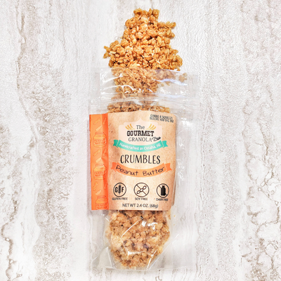 Peanut Butter Crumbles | 2.4 oz. Bag | Perfect To Add On Top Of Yogurts, Smoothie Bowls, Or Alone | Healthy, Quick Snack | Gluten, Dairy, & Soy Free | Nebraska Granola | No Guilt