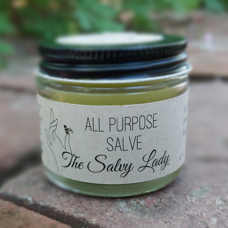 All Purpose Salve | 1 oz | Soothes Dry or Irritated Skin | Infused with Lavender and Vitamin E Oil | Fresh Beeswax | Great for All Ages