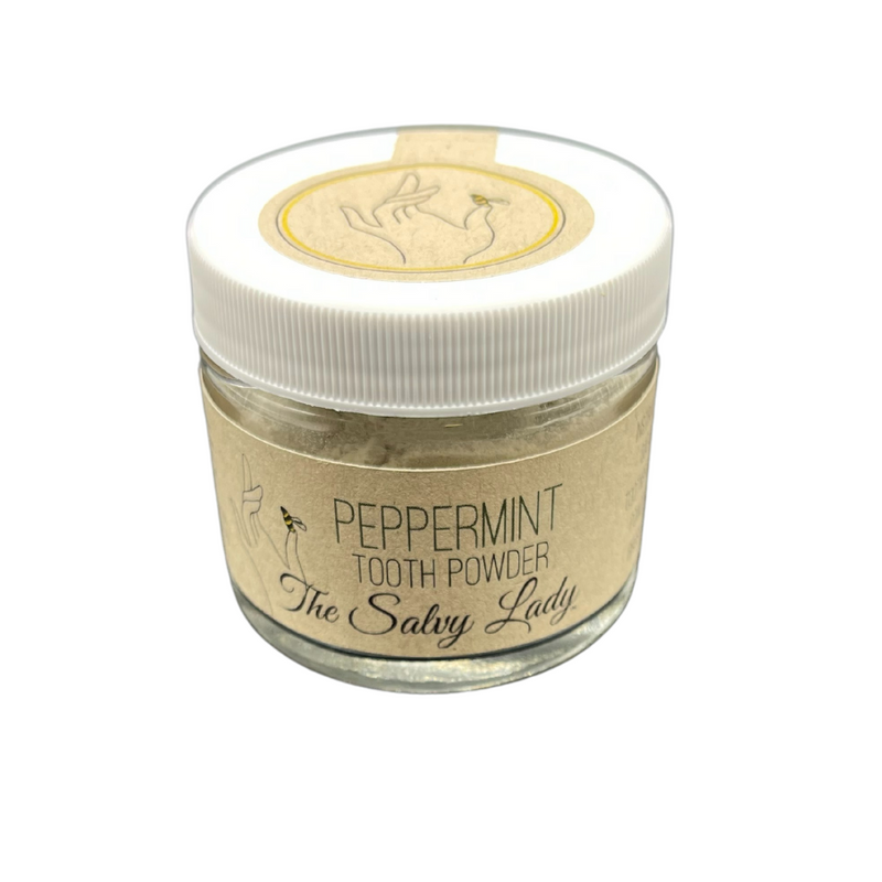Tooth Powder | 2 oz | Multiple Scents | The Salvy Lady | Fluoride Free | Polishes Teeth | Aids in Remineralization | Freshens Breath | Made in Nebraska | Made with Natural Ingredients | Oral Health at Its Finest | Fast Results