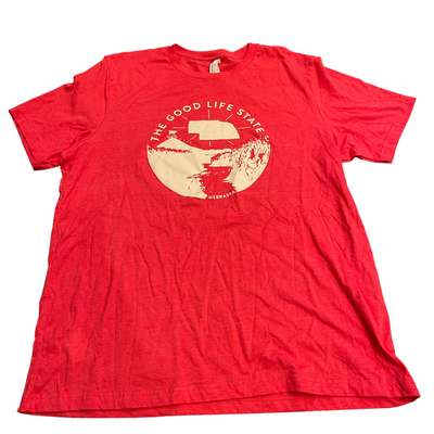 The Good Life State T-Shirt | Perfect Shirt For Nebraska Lover | Suitable For Any Occasion | Simple NE Shirt For Women | Soft Fabric | Relaxed-Fit