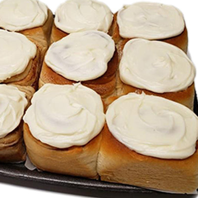 Frosted Cinnamon Rolls | Precooked Cinnamon Rolls | Handmade From Scratch | Easy to Make Just Reheat | 12 Pack | Shipping Included
